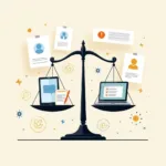 Digital detox policy concept showing balance between technology and wellbeing