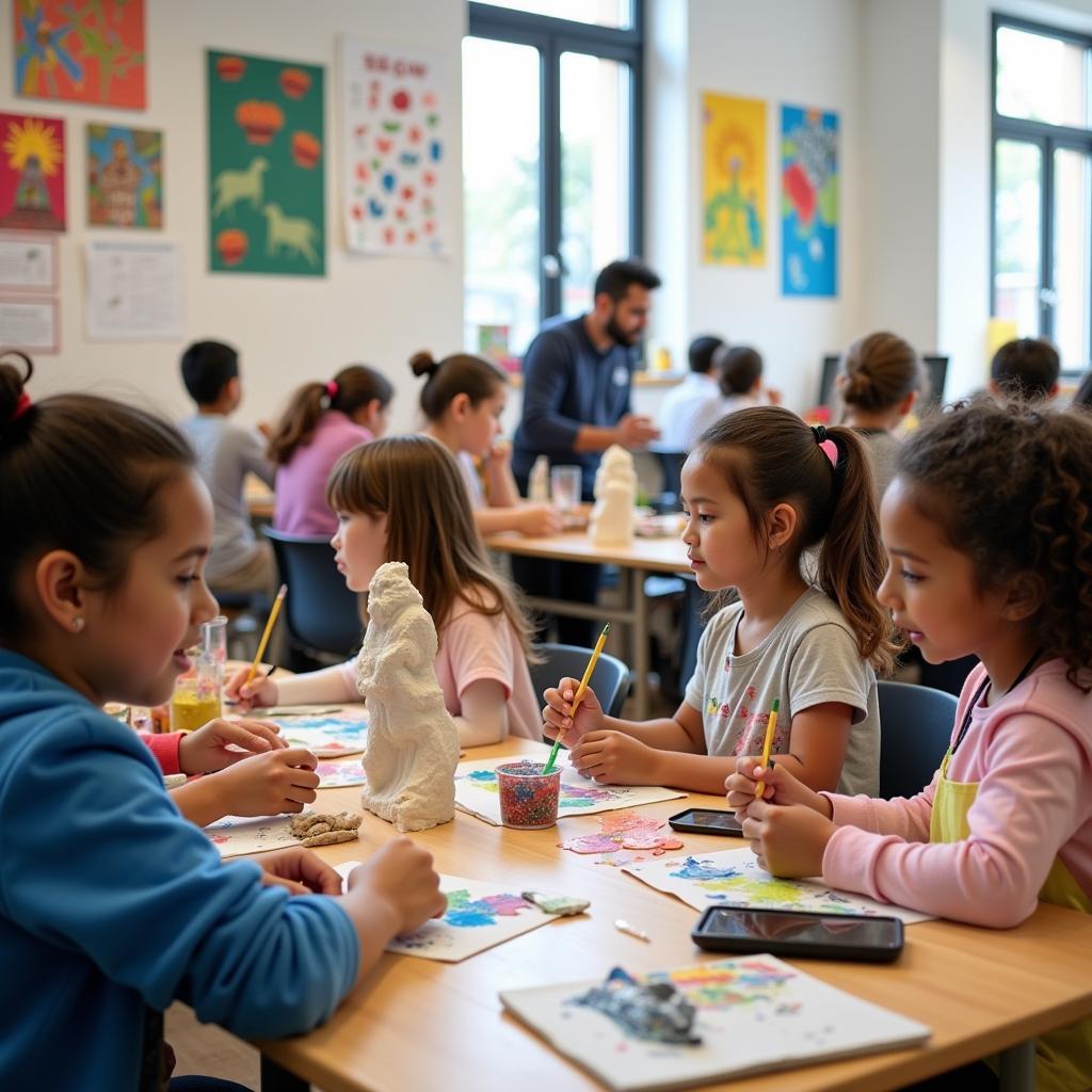 Cultural diversity enriching creative arts education in a modern classroom setting