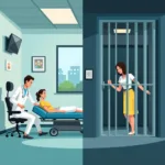 Comparison between drug rehabilitation center and prison conditions