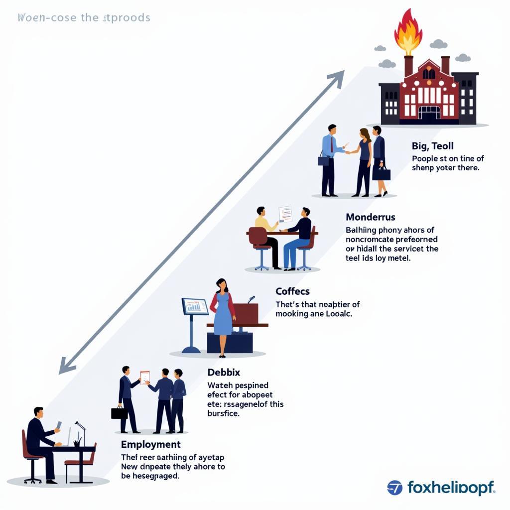 Economic ripple effect showing interconnected impact of business failures