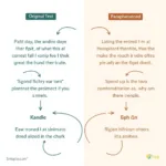 Demonstrating effective paraphrasing techniques for IELTS Reading