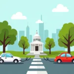 Electric cars and government incentives debate illustration