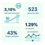 Benefits of workplace wellness programs showing increased productivity