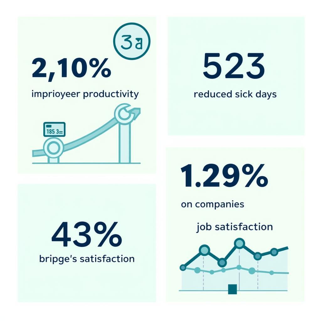 Benefits of workplace wellness programs showing increased productivity