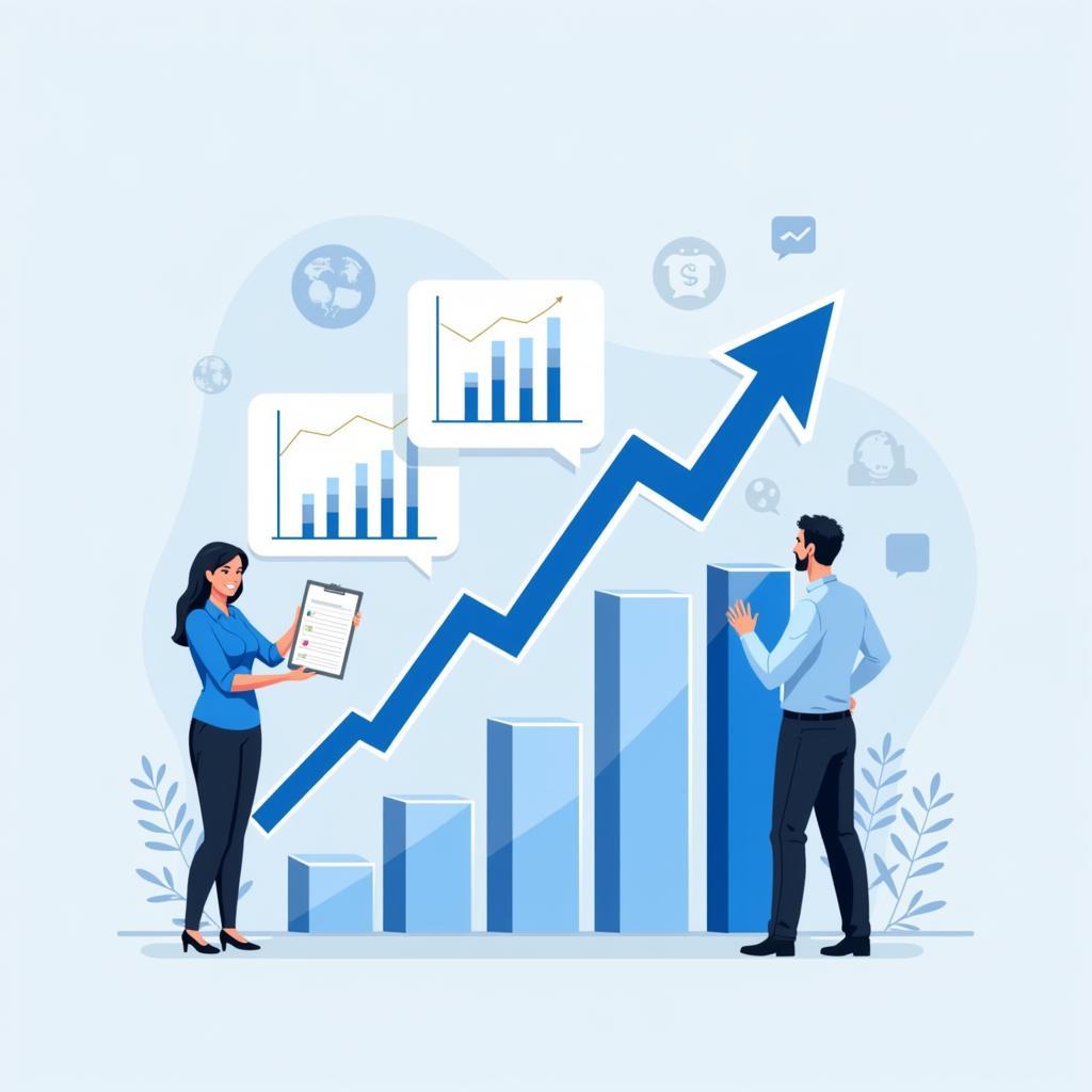 The relationship between entrepreneurship and economic growth illustrated through business charts