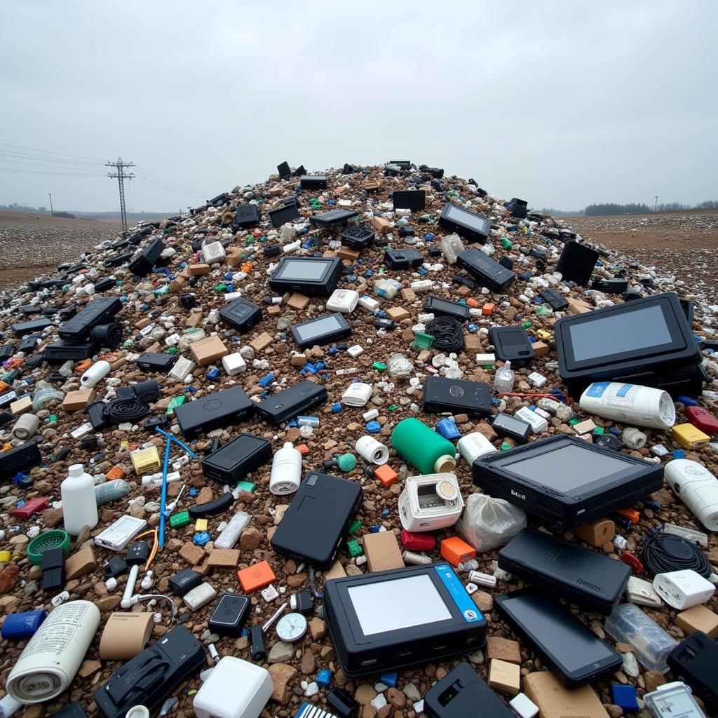 Environmental consequences of throwaway culture showing pollution