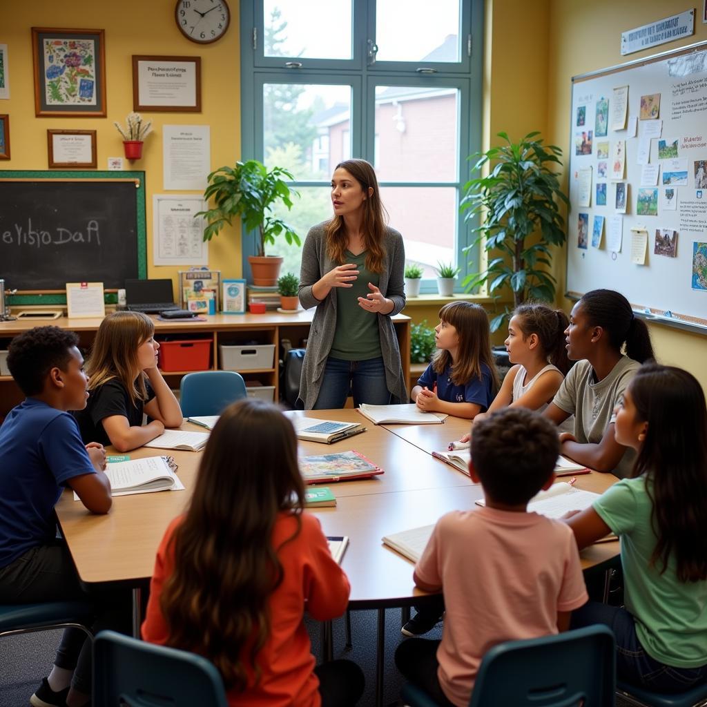 Environmental storytelling techniques used in modern classroom education