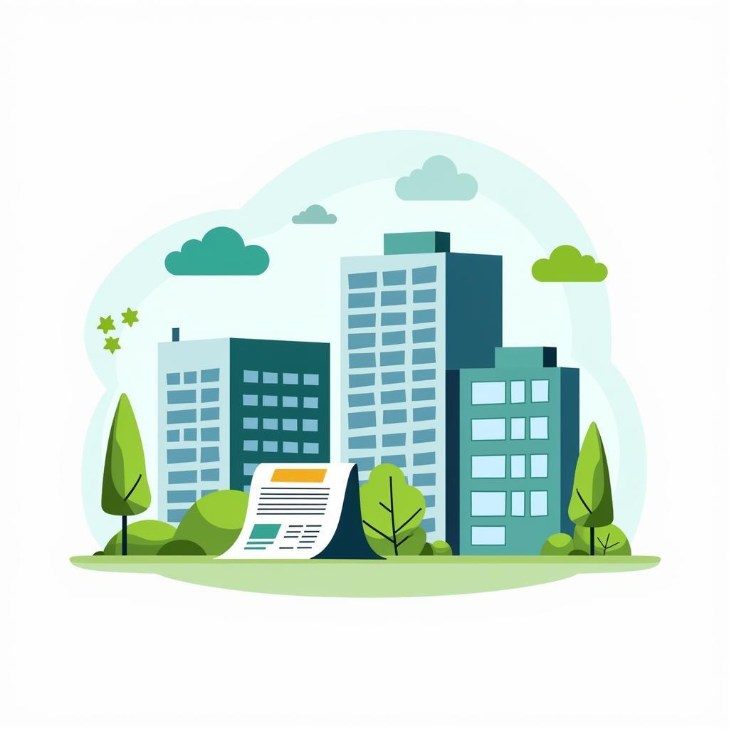 Environmental taxation concept showing business sustainability and green regulations