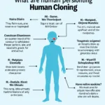 Visual representation of key ethical debates surrounding human cloning