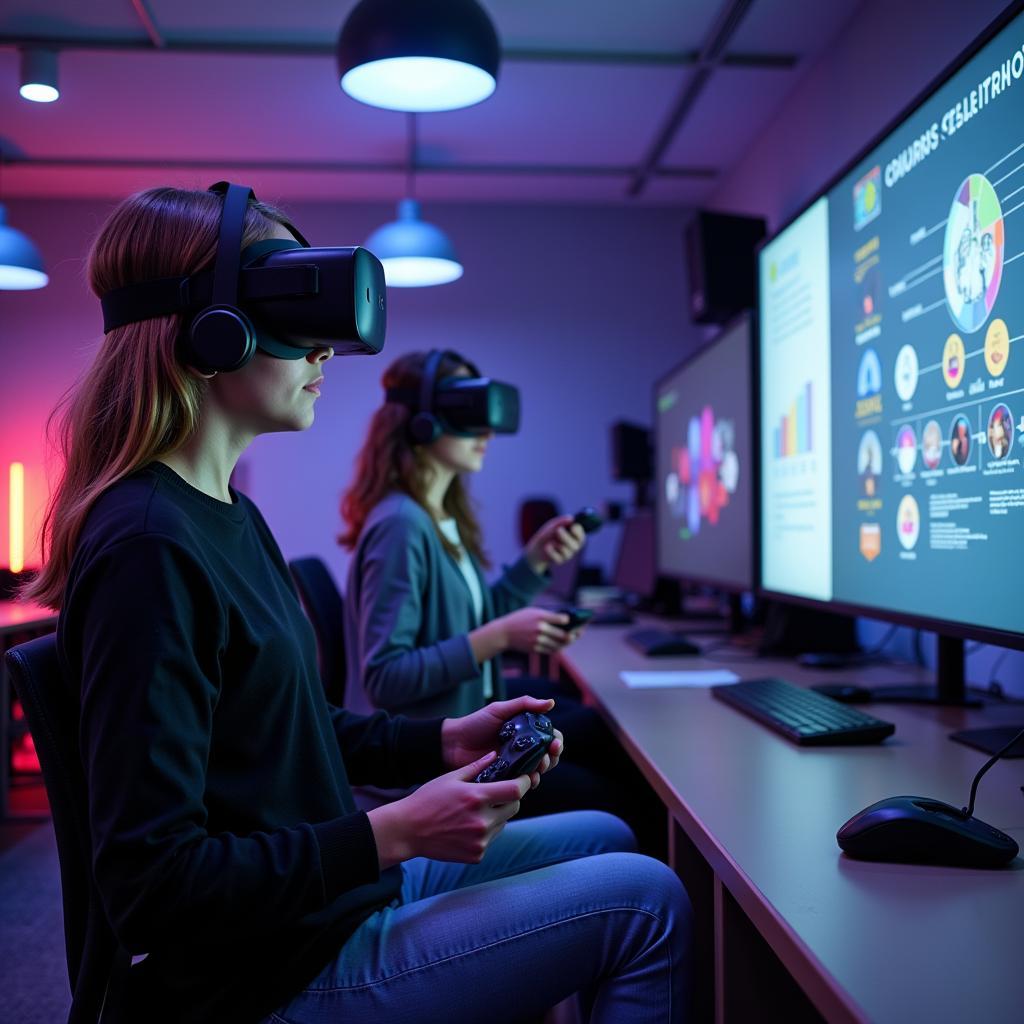Advanced virtual reality systems enhancing educational gaming experience