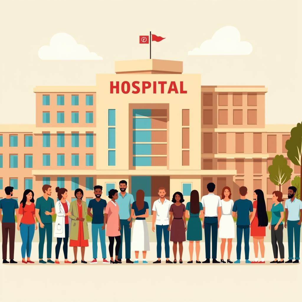 Healthcare Access and Equality Illustration