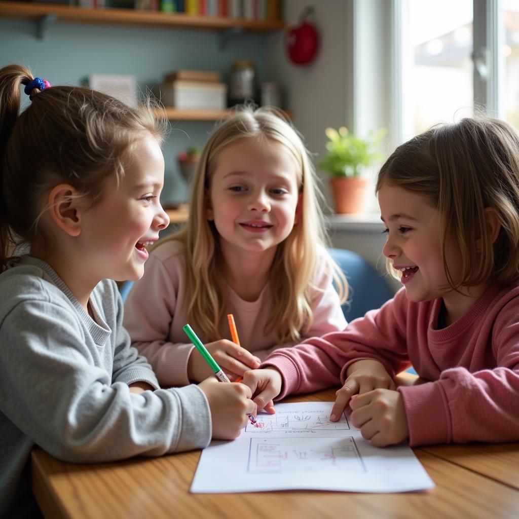 Homeschooled children participating in community activities for social development
