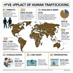 Human trafficking as a major global issue discussed in IELTS Writing Task 2