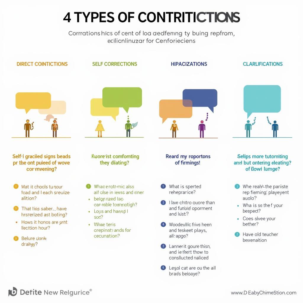 Common types of contradictions in IELTS listening tests