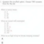 IELTS Listening Multiple Answer Question Format Example
