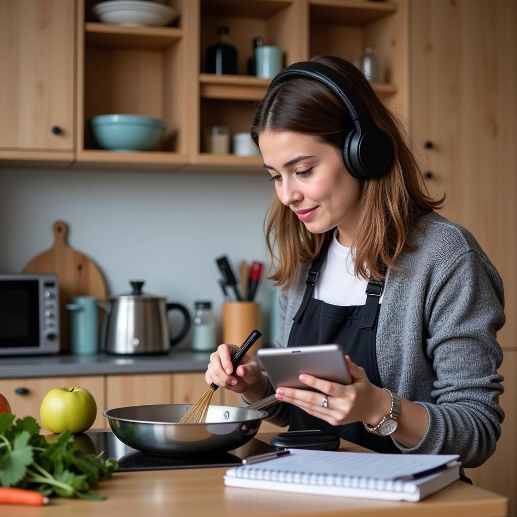 Developing multitasking skills for IELTS listening practice while performing daily activities