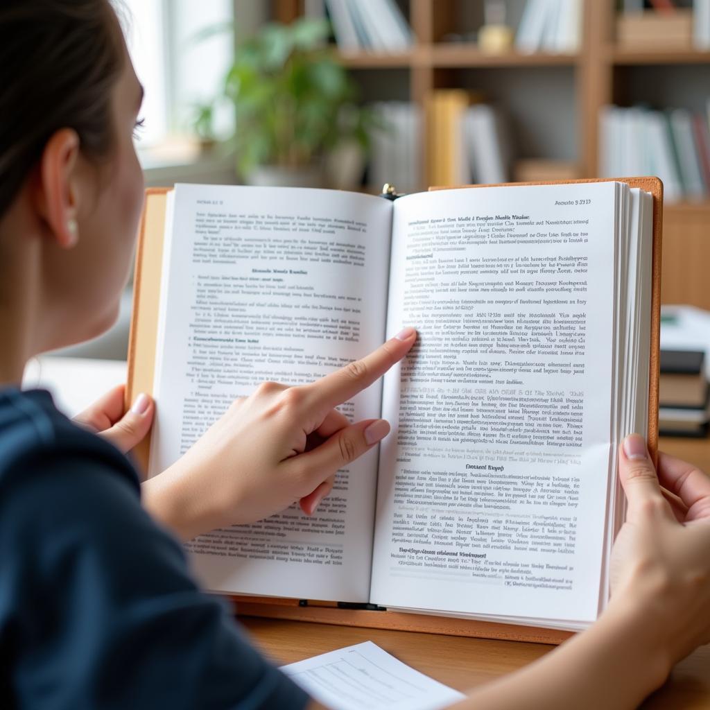Expert analyzing IELTS reading passage key details