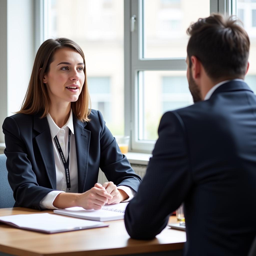 IELTS Speaking Test Examiner and Candidate Discussion