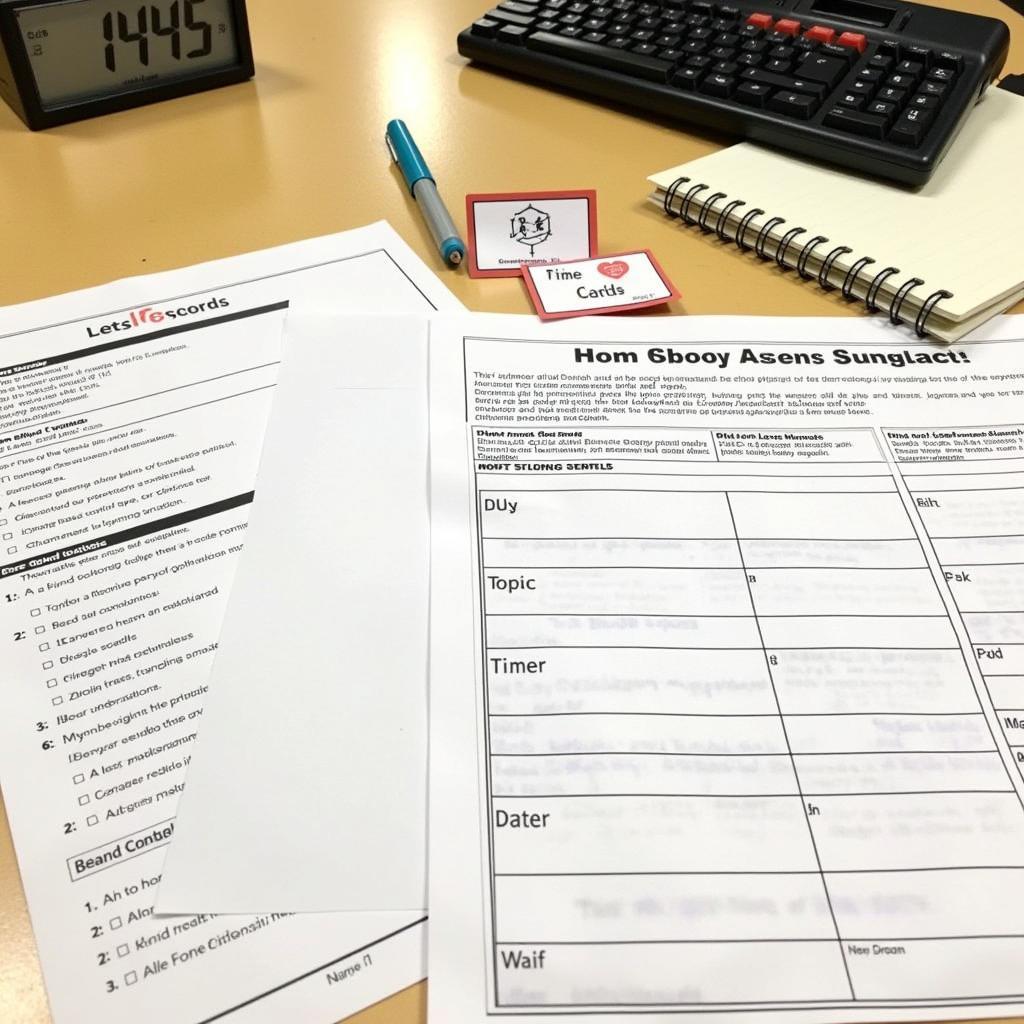 IELTS speaking practice materials arranged for role-play
