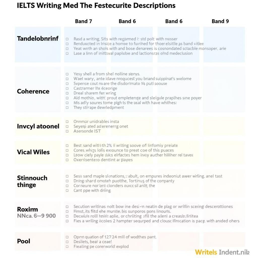 IELTS Writing Band Score Descriptors and Requirements