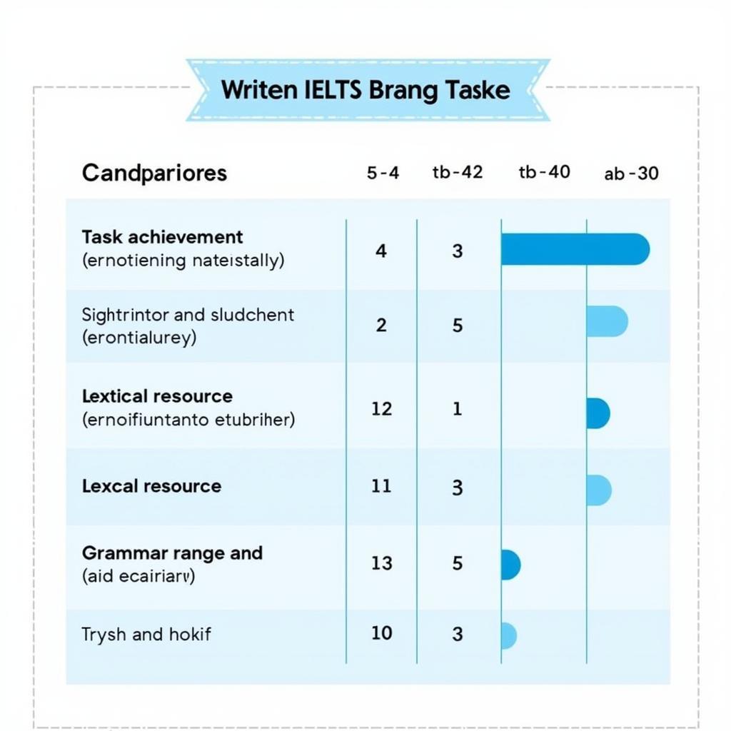 IELTS Writing Task 2 Band Scores Comparison Chart