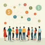 Economic disparity effects on community bonds and social stability