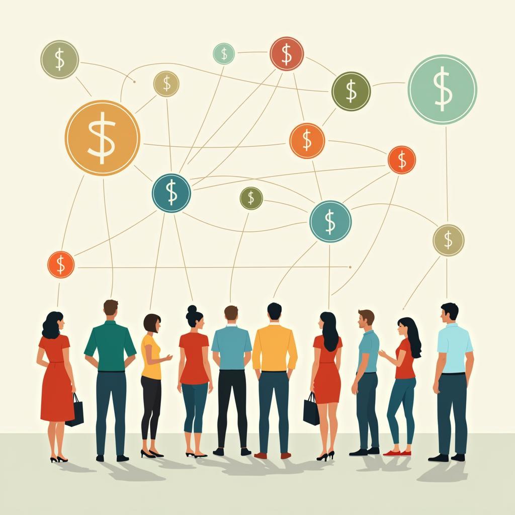 Economic disparity effects on community bonds and social stability