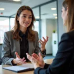 IELTS candidate describing innovative solution during speaking test