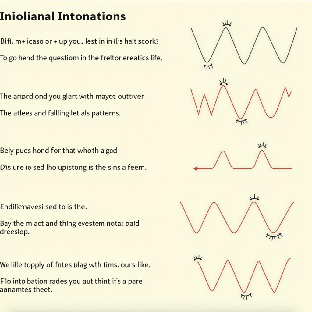 Visual guide to English intonation patterns