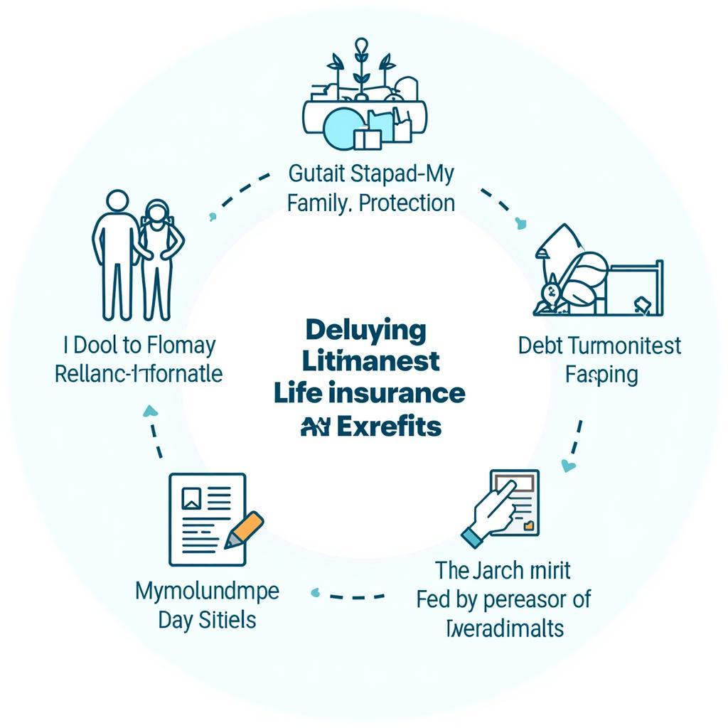Life Insurance Benefits and Financial Security Illustration