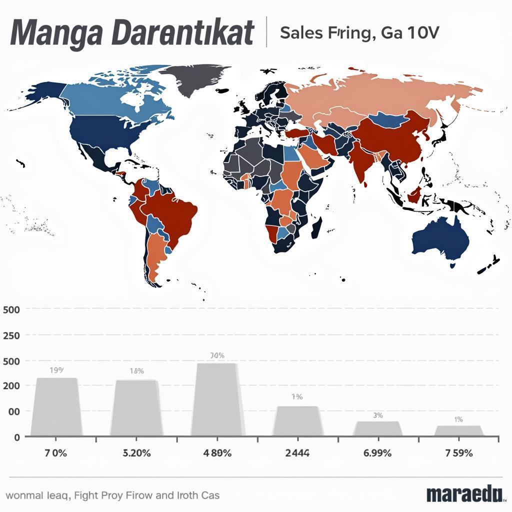 Global manga sales and market influence across different regions