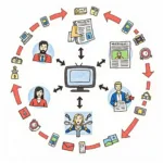 Modern media channels influencing public opinion