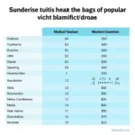 Comparative analysis of medical procedures costs across different countries