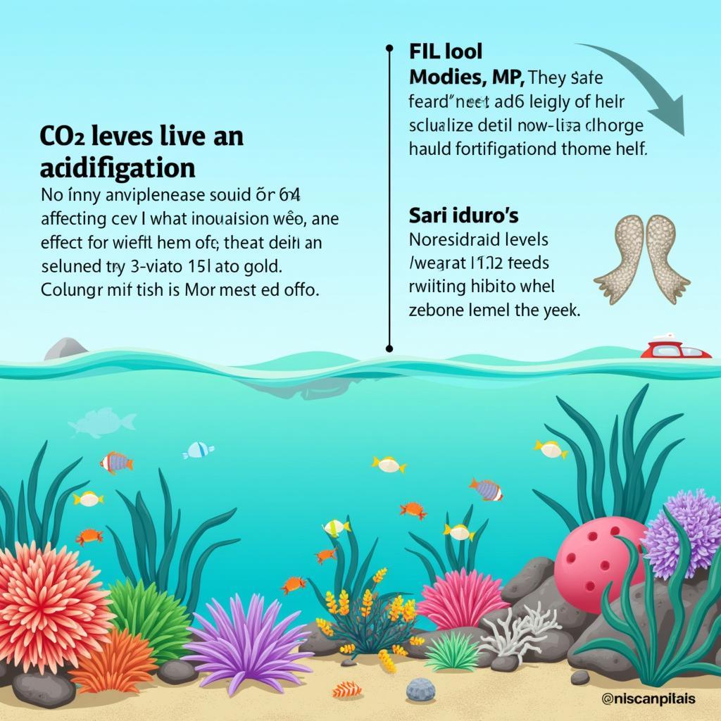 Ocean acidification severely impacts marine ecosystems and coral reefs