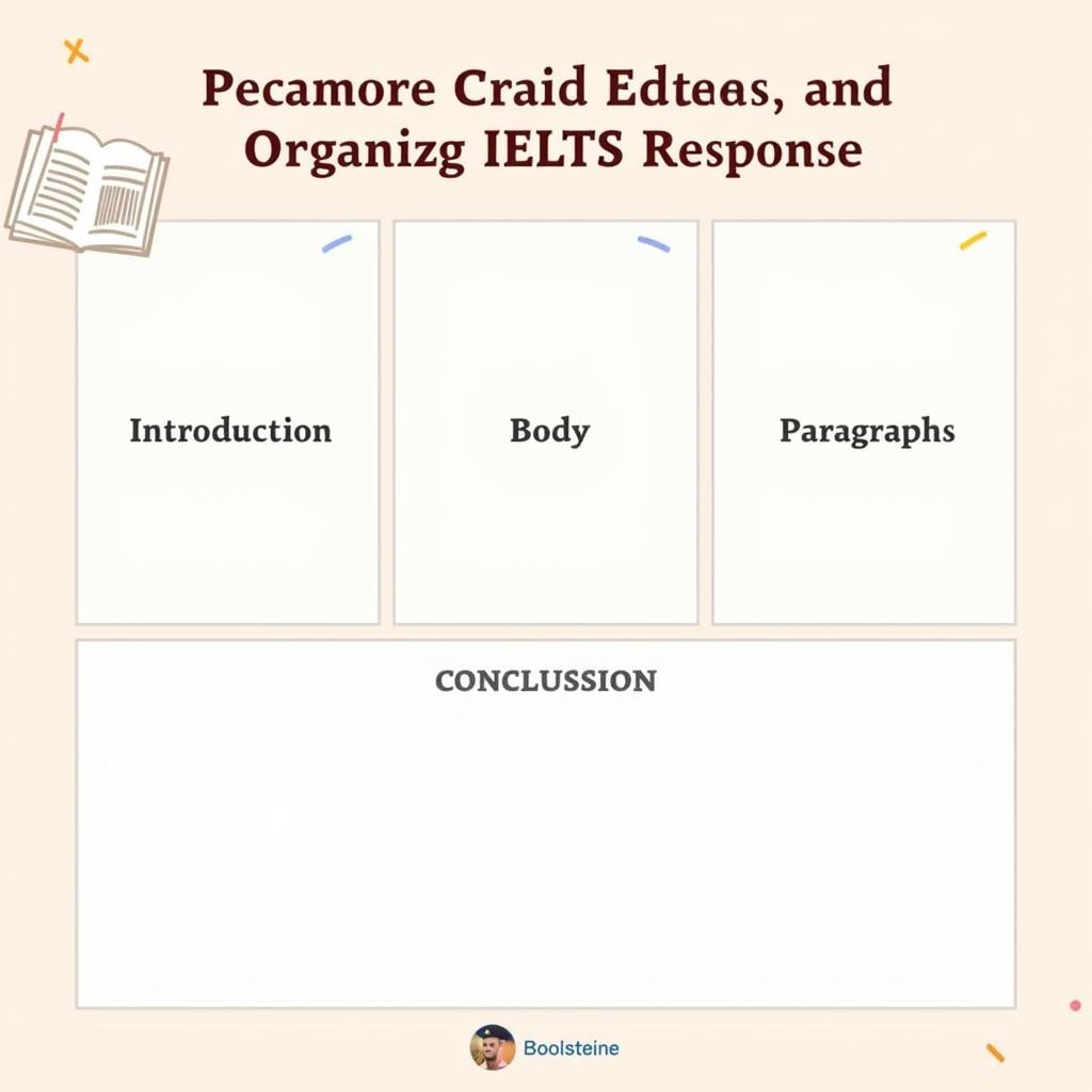 IELTS response template showing clear organization and structure