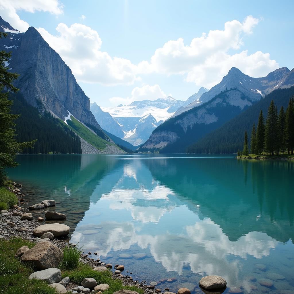 Serene natural setting showing ideal spot for solitary time