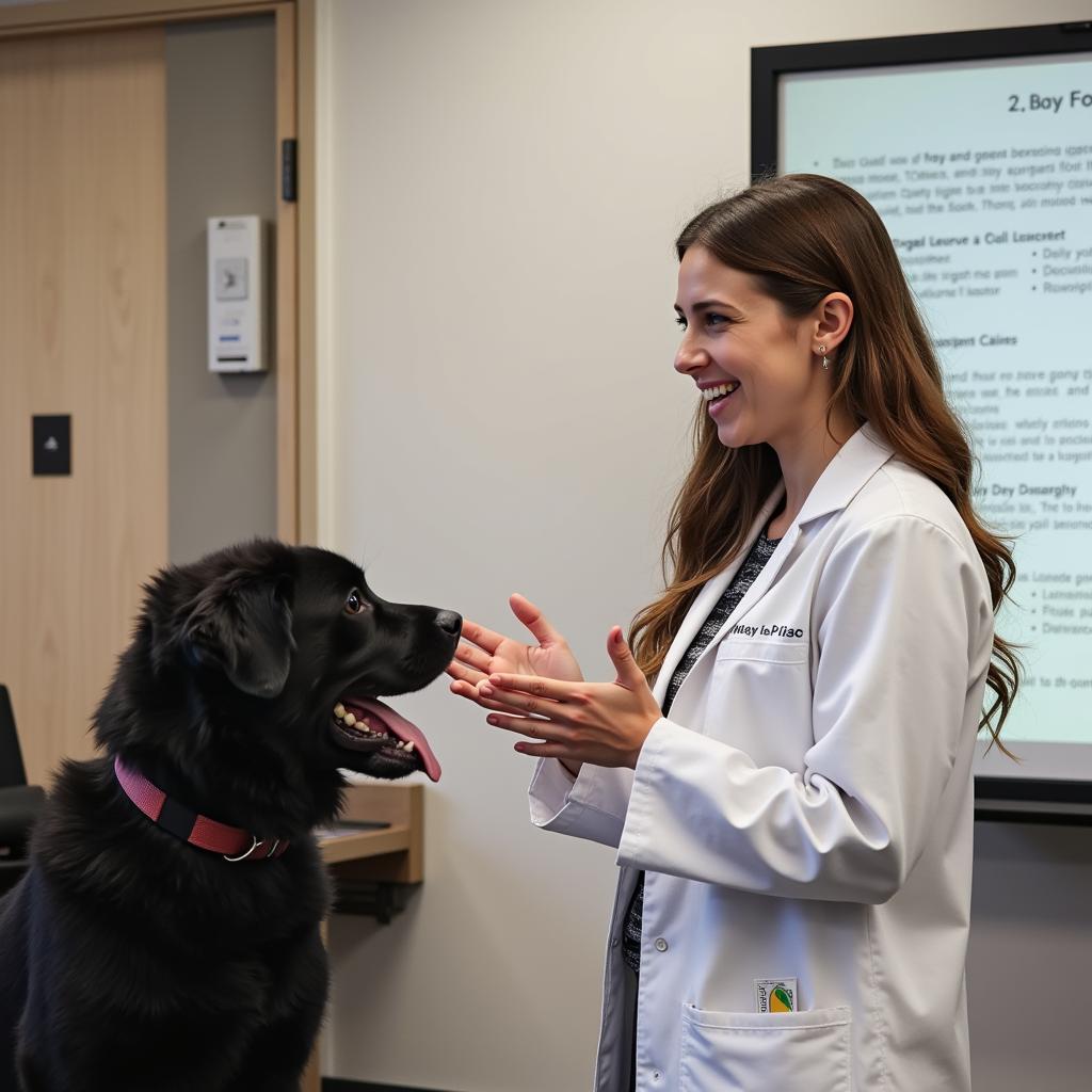 IELTS candidate demonstrating pet care knowledge