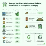 Environmental impact of plastic packaging ban showing both positive and negative effects