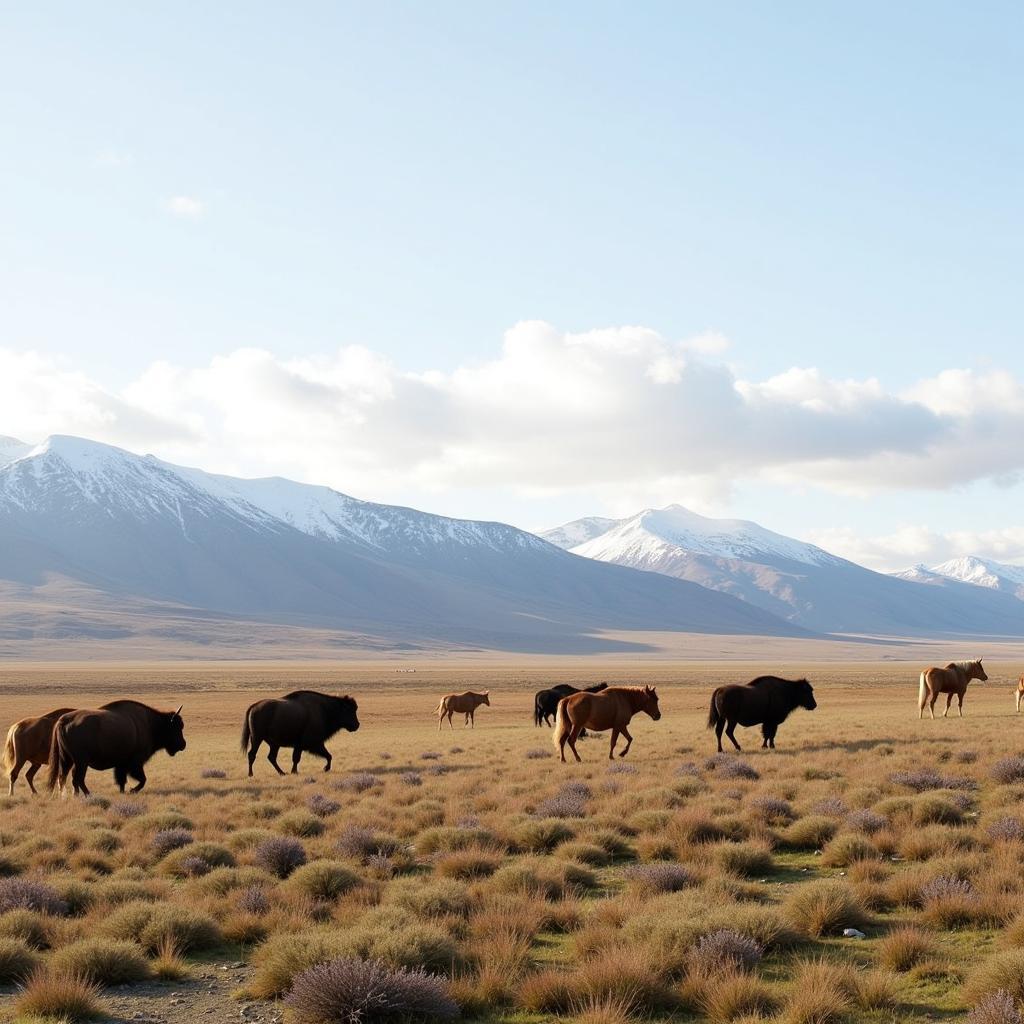 Pleistocene Park in Siberia showcasing rewilding efforts