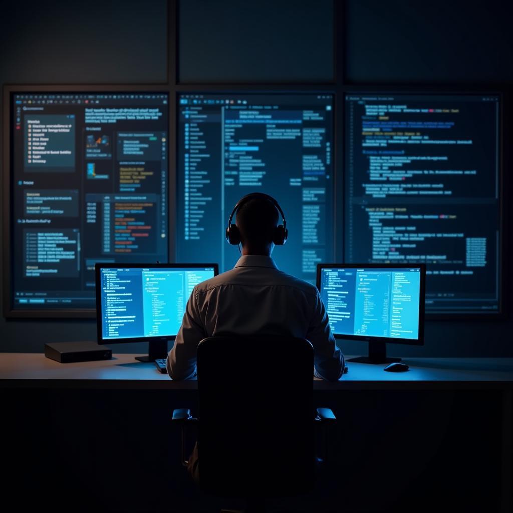 Professional Ethical Hacker Working on Cybersecurity