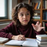 Student practicing real-time grammar correction during IELTS speaking
