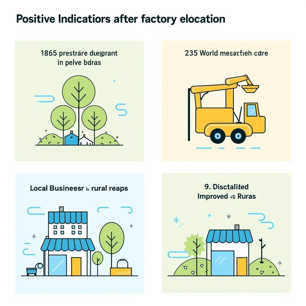 Economic impact visualization of rural factory establishment