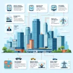 Smart city technologies transforming modern urban environments