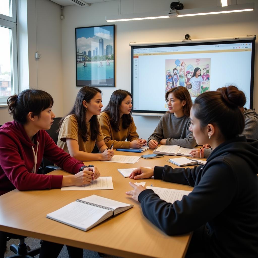 Student discussing effects of studying abroad