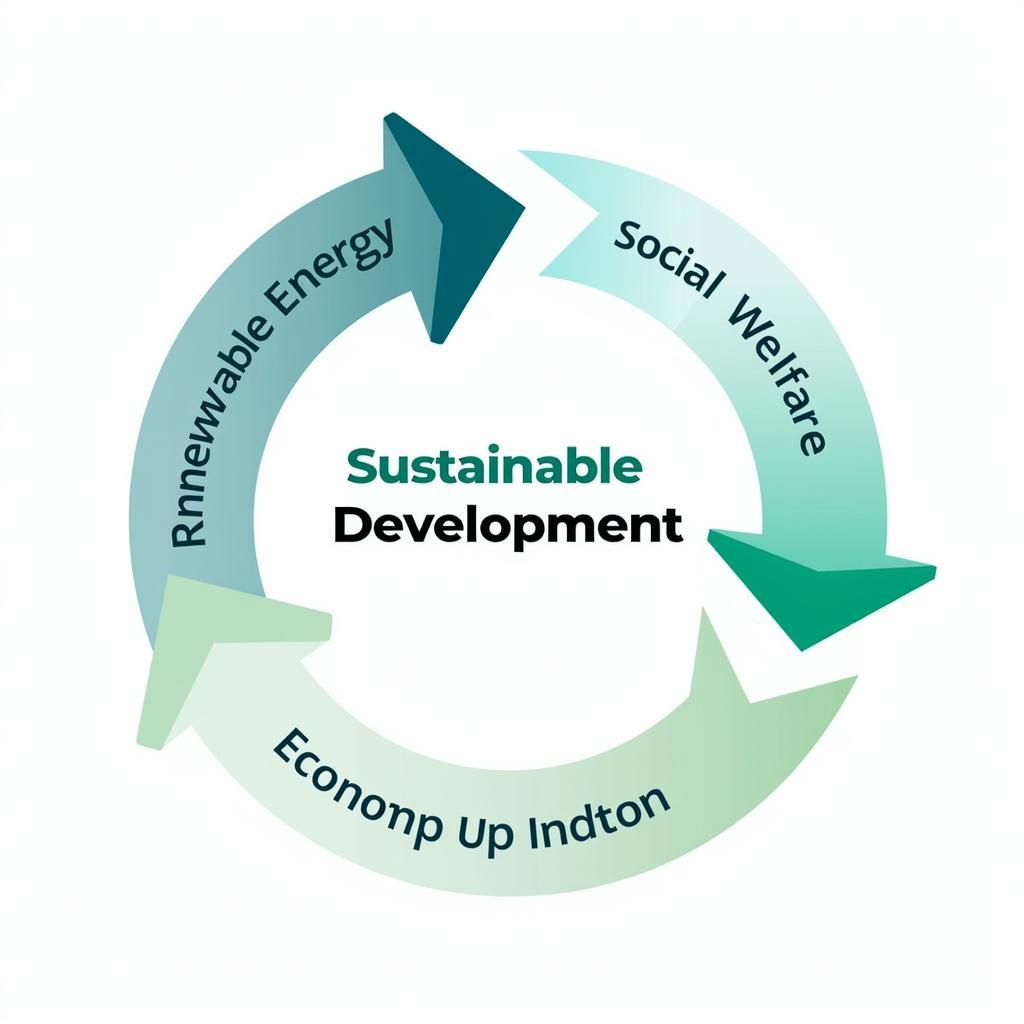 Visual representation of sustainable development benefits and outcomes