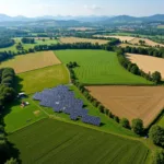 Modern sustainable farming practices combining traditional and technological methods