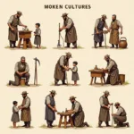 Traditional apprenticeship methods showing cultural diversity in vocational education