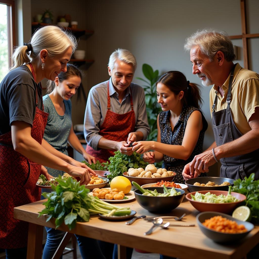 Local communities organizing traditional cooking workshops to preserve cultural heritage
