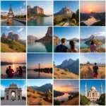 Global Traveler Exploring World Famous Landmarks