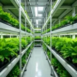 Modern vertical farming solutions in urban environments